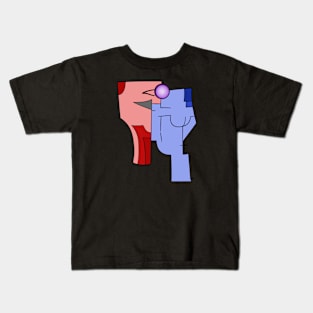 Abstract Ambiguous Twins Art Kids T-Shirt